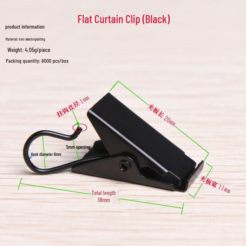 Heavy-Duty Stainless Steel Curtain Clip Hooks