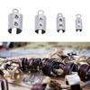 Jewelry Clamps Stainless Steel Rope Clip Crimp Beads Ends Caps Fastener Craft Supplies For Necklace Bracelet Making