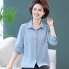 Real Silk Long-Sleeve Top for Mature Women