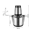 2L/3L Large Capacity Electric Meat Grinder Multi-function Veg Chopper Household Stainless Steel Sausage Food Processor