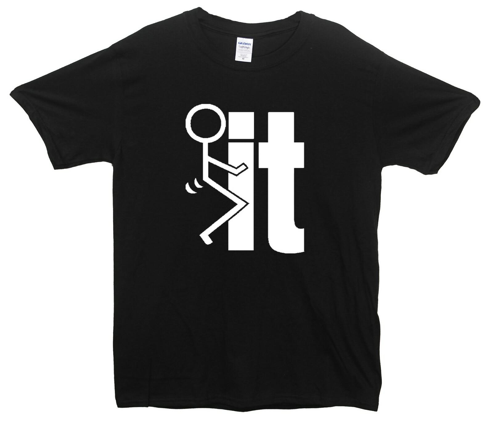 F**k It Stick Man Adult Humour Printed T-Shirt S разноцветный