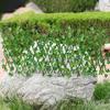 Simulation Fence Fence Telescopic Fence Fake Flowers Green Leaves Outdoor Garden Fence Wall Guardrail Decorative Leaves Blocking Plants Small