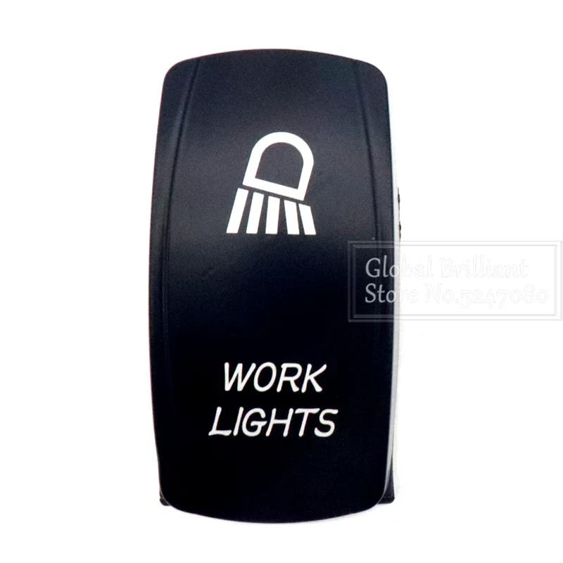 For Car Truck Marine 12V/20A 24V/10A Boat Rocker Switch Toggle 5Pin SPST / 7Pin DPDT ON-Off Switch with LED Light