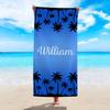 1 Stück personalisierte Namensanpassung Strandtücher, ultrafeine Faser schnelltrocknende saugfähige Strandtücher, Badezimmerdekorationen