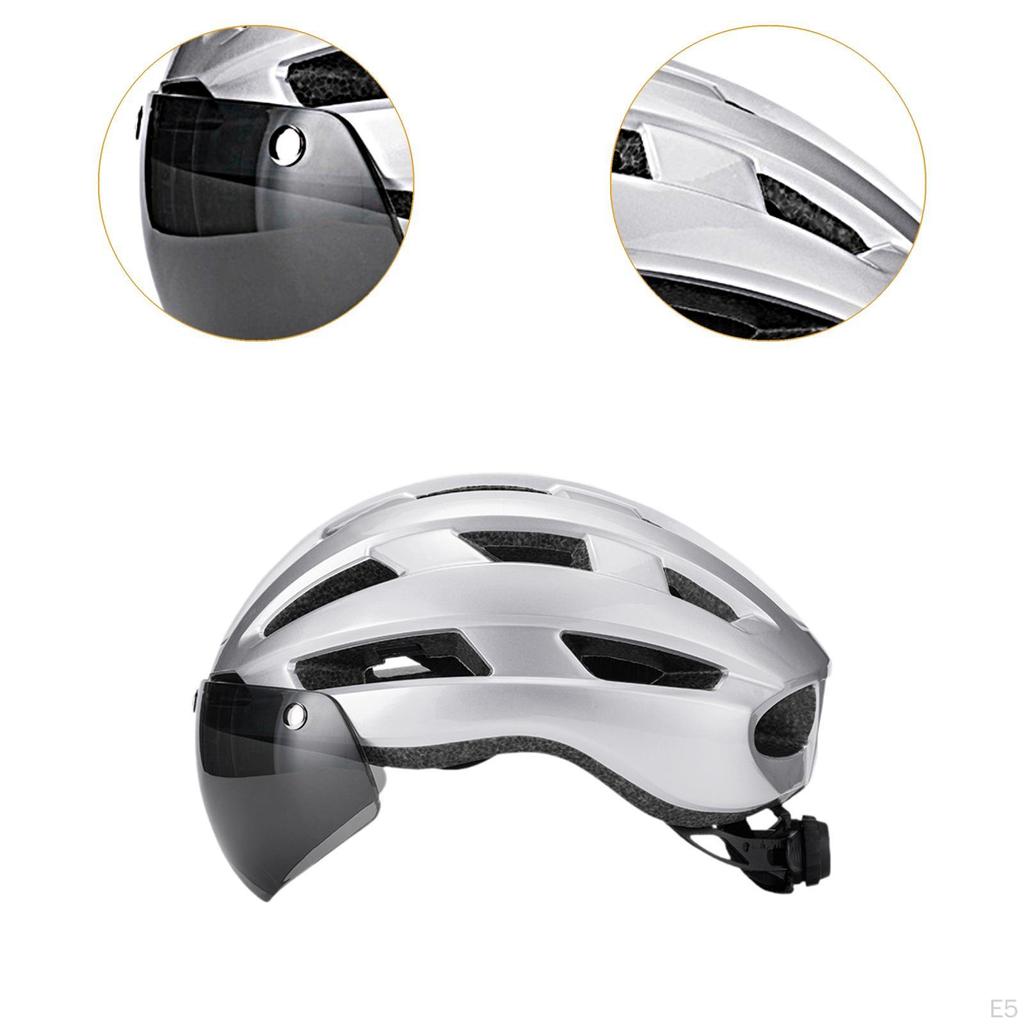 Casco da Bicicletta con Visiera Rimovibile per Ciclismo da Donna