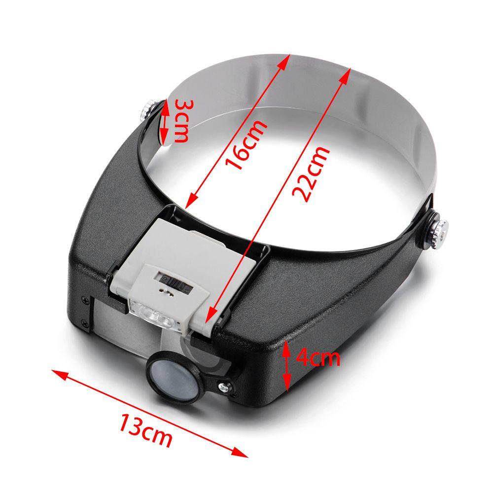 Multifuncttion Visor Head Headband Repair Loupe Magnifying Glasses Jewelers Magnifier Jewelry Tools
