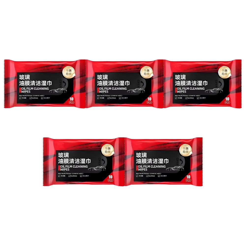 300-10Pcs Car Glass Oil Film Removal Wipes Car Window Glass Oil Film Remover Oil Film Cleaning Wipes Car Oil Stain Cleaner