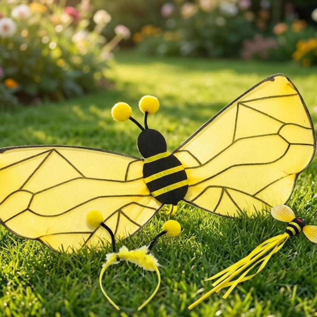 Bienen Kostümzubehör mit Flügelaufsätzen Sicheres Set Langlebig