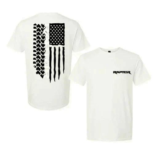 Raptor American Flag T-Shirt – Patriotic Off-Road Truck M