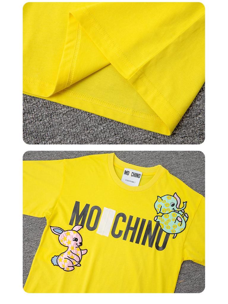 T-shirt da donna 2025 Dumbo Ricamata a Manica Corta e Vestibilità Larga