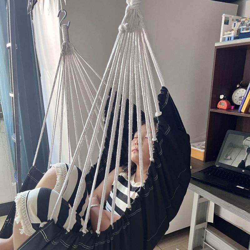 Indoor Hanging Chair Swing for Students – Children's Bedroom Door Frame Hammock, Dormitory Swing, or Courtyard Cradle Seat