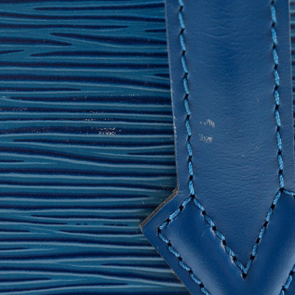 Louis Vuitton Sun Jack Handbag M52275 Toledo Blue Blue Epi Leather Women Used