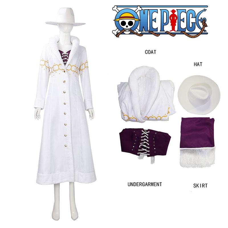 Cos One Piece Cos Cosplay White Costume With Nicorobin Character