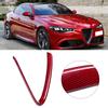 Carbon Fiber Front Grill Cover V Shaped Grille Trim Fit for Alfa Romeo Giulia 20172020 Red