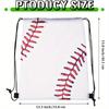 2pcs Baseball Drawstring Backpack Bag Baseball Drawstring Party Favor Bags for Gym Sports Teams