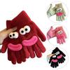 Hübsche Würstchenmund-Touchscreen-Handschuhe für Damen und Mädchen, weiche Winterwärme-Handschuhe mit Fingerloch für Outdoor-Aktivitäten