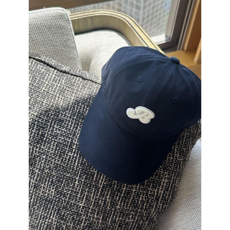 

Маленькая свежая вышитая бейсболка мятного цвета мамбо милая кепка женская летняя солнцезащитная солнцезащитная показывающая лицо маленькая милая модная Adjustable тёмно-синий