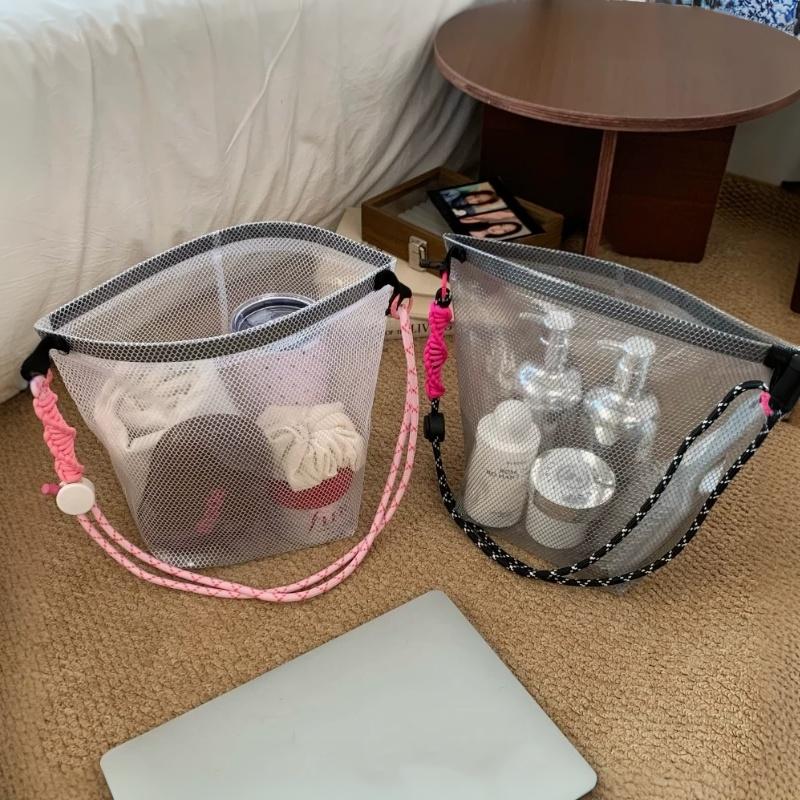 Large Capacity Drawstring Shower Storage Bag Portable Beach Swimming Toiletry Bath Cosmetic Makeup Bag