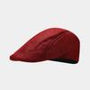 Spring and Summer Simple Light Board Imitation Hemp Beret Men's British Retro Breathable Duck Tongue Forward Hat Women's Middle-aged Hat