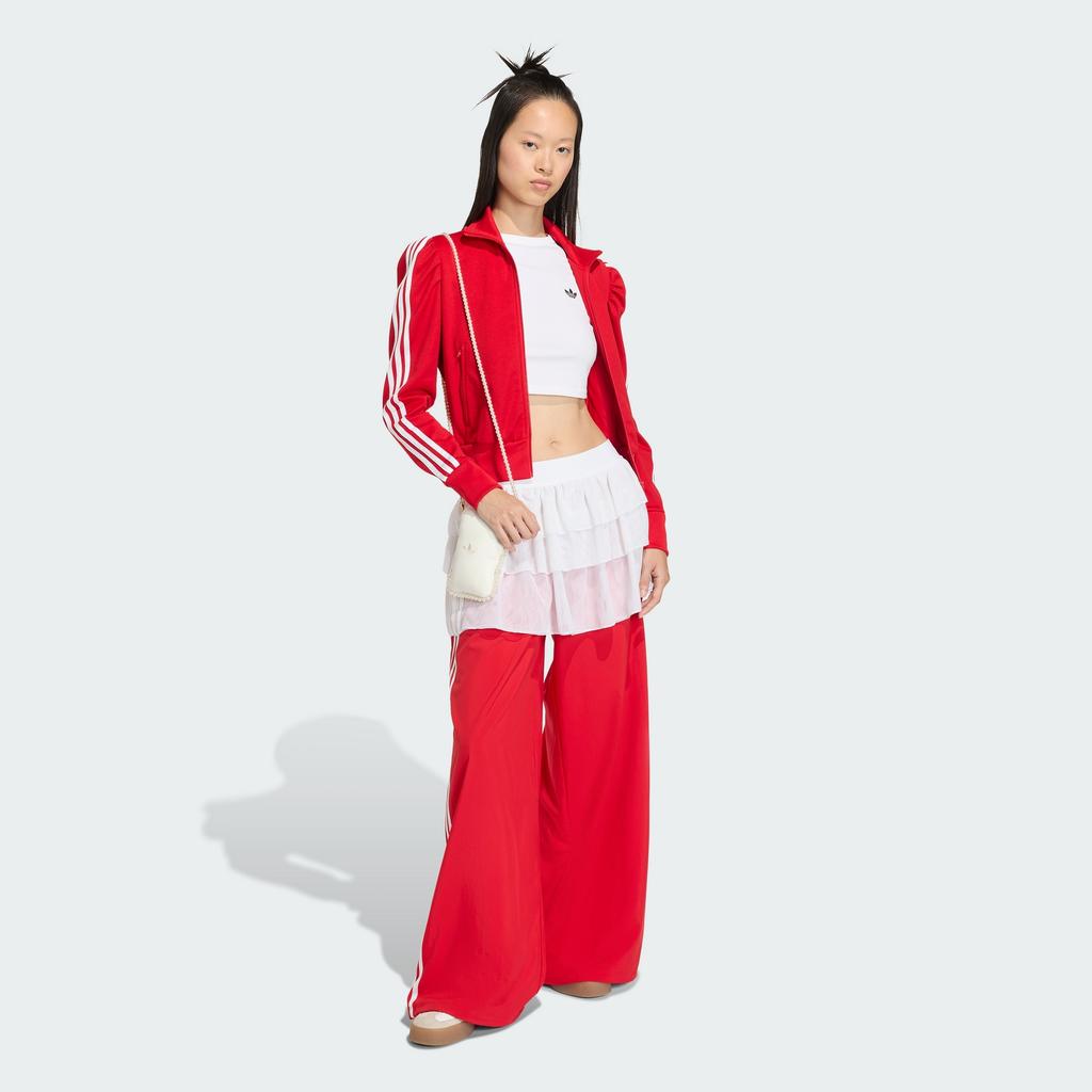 ADIDAS Lace Adilenium Firebird Track Pants - Red / Ks1430