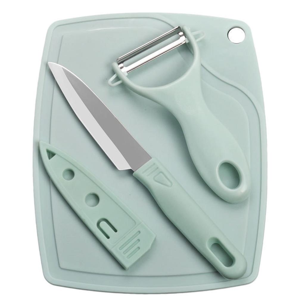 3 Pz/set Grande Acciaio Inossidabile Coltello da Frutta Pelapatate Tagliere Set di Coltelli da Frutta Tagliere Set da 3 Pezzi Set di Taglieri