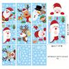 9 Sheets Christmas Window Clings Christmas Window Decorations Xmas Window Flakes Christmas Decals for Home Deer Santa