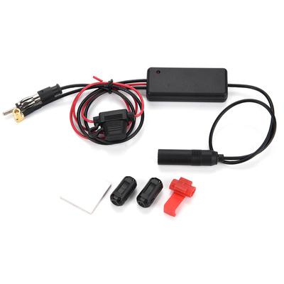 Auto Car Antenna Radio Signal Amplifier Booster AMP FM Signal Strengthen