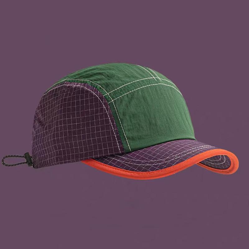 Une Casquette à Petit Bord pour Homme, Nouvelle Été, Chapeau de Baseball Respirant et à Séchage Rapide, Casquette à Visière Plate Légère et Souple pour Femmes (PURPLE,Adjustable) violet
