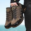 Men's New Arrival Hiking Shoes Breathable Trekking Sneakers Lace-Up Cushioning Outdoor Climbing Tourism Male Footwear
