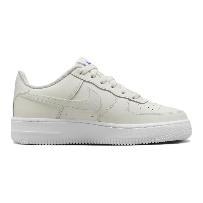 Nike Air Force 1 Anti Slip Wear Resistant Low Top Kids' Skateboarding Shoes White Sneakers FV7725-100