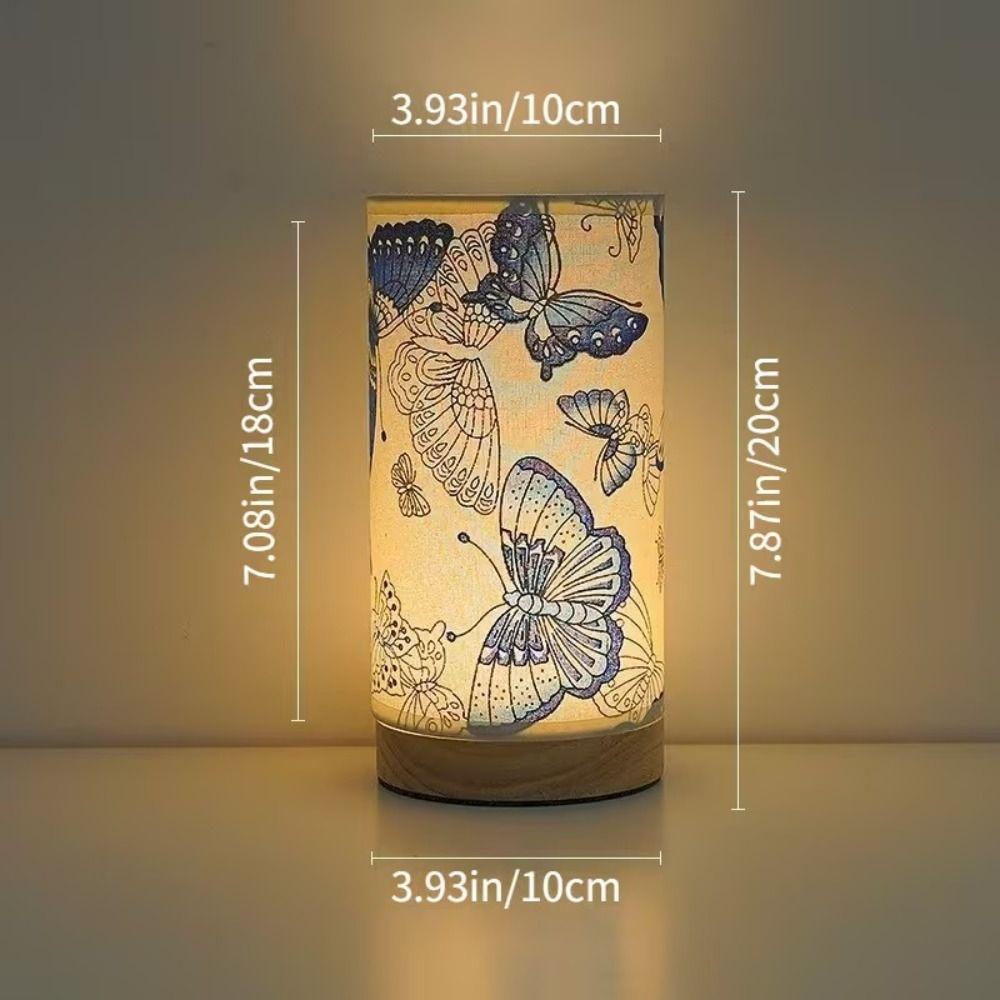 Wooden Bedside Night Lamp LED Table Lamp Simple Desktop Decoration Lamp Living Room