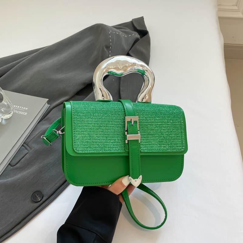 Simple New Solid Color Messenger Small Square Bag Handbag Small Fresh Shoulder Bag Versatile Bag