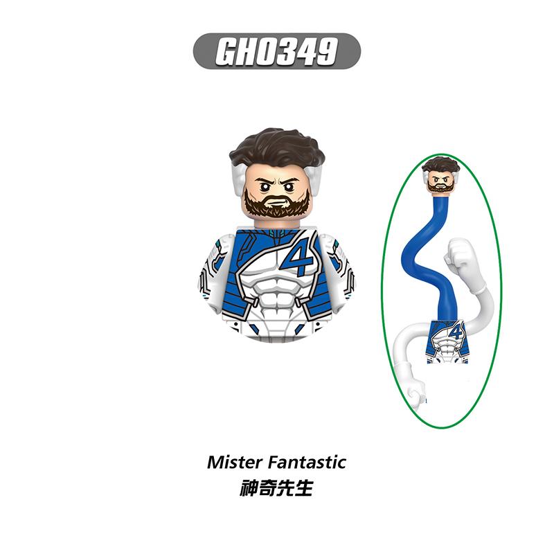 

Фантастическая Четверка Человек-Факел Кирпичики Сделай сам Игрушки Подарки Сорвиголова Каратель Минифигурки Строительные блоки Мини Экшн-фигурки Для Детей