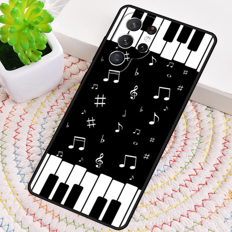 Piano Keys Musical TPU Phone Case For Samsung Galaxy Note 10 Pro S26 S25 S24 S23 S22 Ultra Plus S21 FE S20 Shockproof Cover