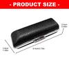 Portable Stamper Storage Box With Velvety Fabric Lining PU Leather Metal Stamper Holder For Business Document Stamping