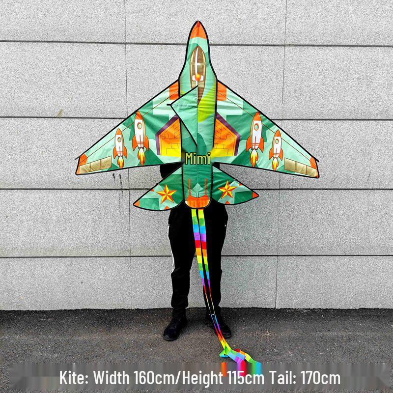 High-End Large Cartoon Fighter Kite for Kids and Adults Kite + 100m Line Board