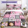 3pcs Custom Name Cow Bedding Set Duvet Cover Closure Includes 1 Duvet Cover & 2 Pillowcases, Soft and Comfortable for All Seasons.
