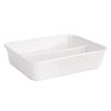 Double-Compartment Rectangle Ceramic Buffet Warmer Pot
