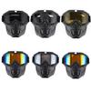 Motorcycle Goggles Face Cover Simple Protective Covers Skull Modeling Cycling Skiing Facial Protector Helmet Fitting