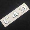 3D ABS Car Trunk Badge BITURBO 4MATIC Emblem Logo For Mercedes C43  W205 W204 E43 W213 W212 GLE43 X253 GLC43 W167 Accessories