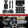 6Sheets Black A/C Central Control Button Stickers  for Mercedes Benz 2007-2014