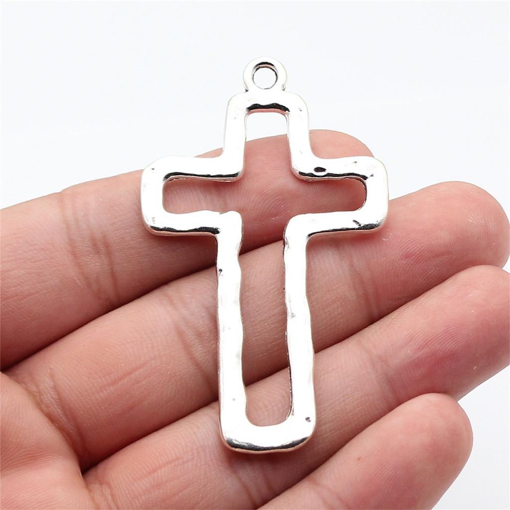 Large Crosses Detailed Religious Charm Antique Bronze Zinc Alloy Jewelry Making Supplies Necklace Making DIY Charms
