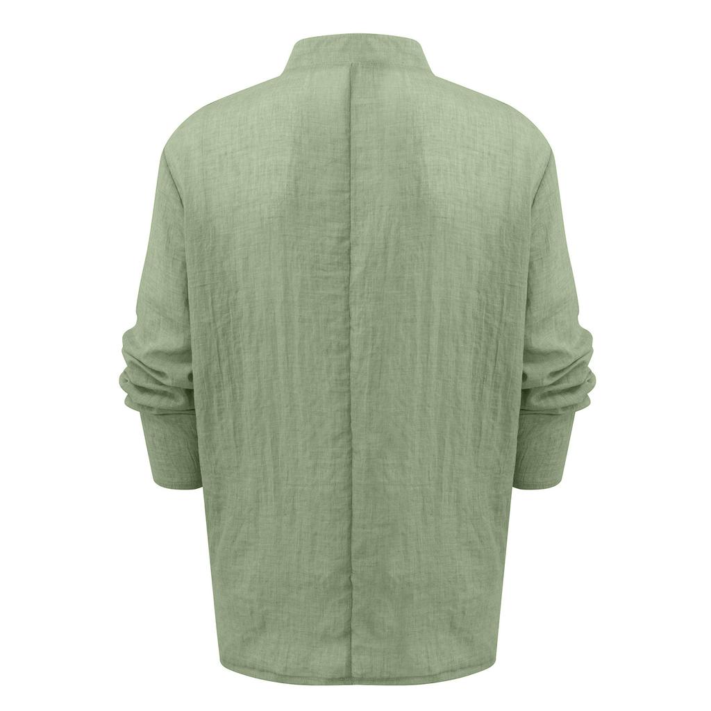 Herrenmode, Urlaub, bequem, leicht, für zu Hause, lässig, einfarbig, langärmelig