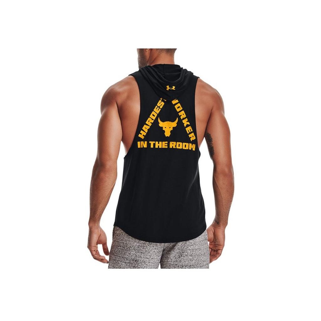 Under Armour Project Casual Training Loose Sports Hooded Vest Men Vests Black 1367117-001