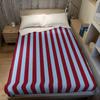 Bold Stripe Flannel Blanket Warm Soft Halloween Christmas Couch Warm Cozy Decorative Decor Gift For All Season