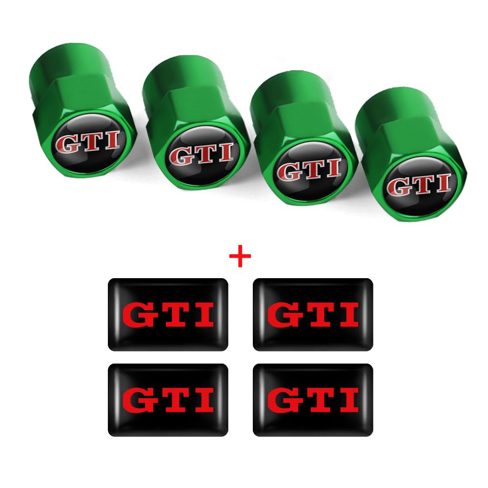 Car Interior Epoxy Logo Sticker Metal Wheel Tire Valve Cover For Volkswagen GTI Golf R Passat CC Lavida Sagitar Scirocco Tiguan