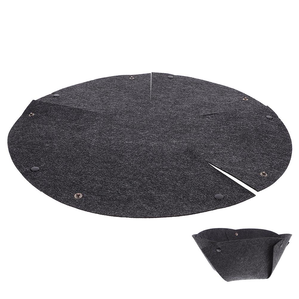 14-Inch Felt Fabric Planter Liner Reusable Round Basket Insert for Hanging Flower Pots Indoor Outdoor Gardening Moisture Control
