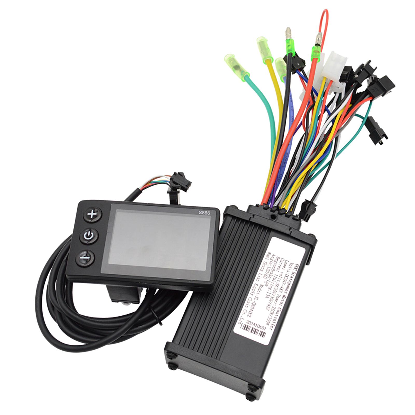

Modification Accessory Brushless Motor Controller with S866 LCD Display Sine Motor Speed Controller for Scooters 1