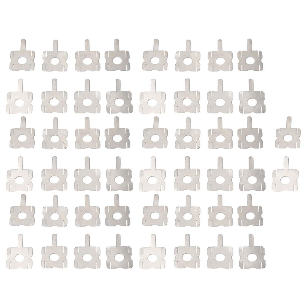 50Pcs 4S Lithium  Battery Pack  Replace Spot  Welding Nickel Plate Plating Nickle Sheet U-shaped Strap Sheets Welding Soldering