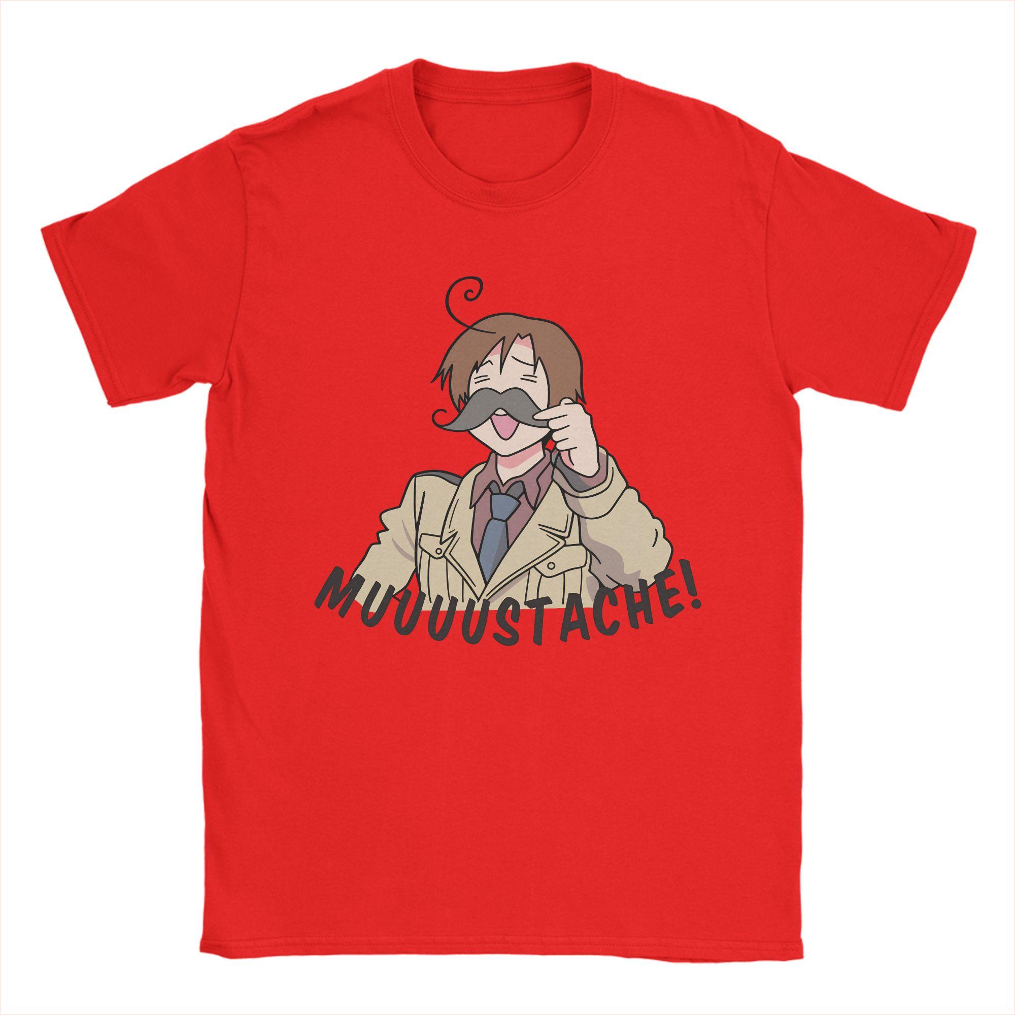 

Hetalia Axis Powers Mens T Shirts Fashion Tees Short Sleeve Crewneck TShirts Cotton Gift Idea Clothing S